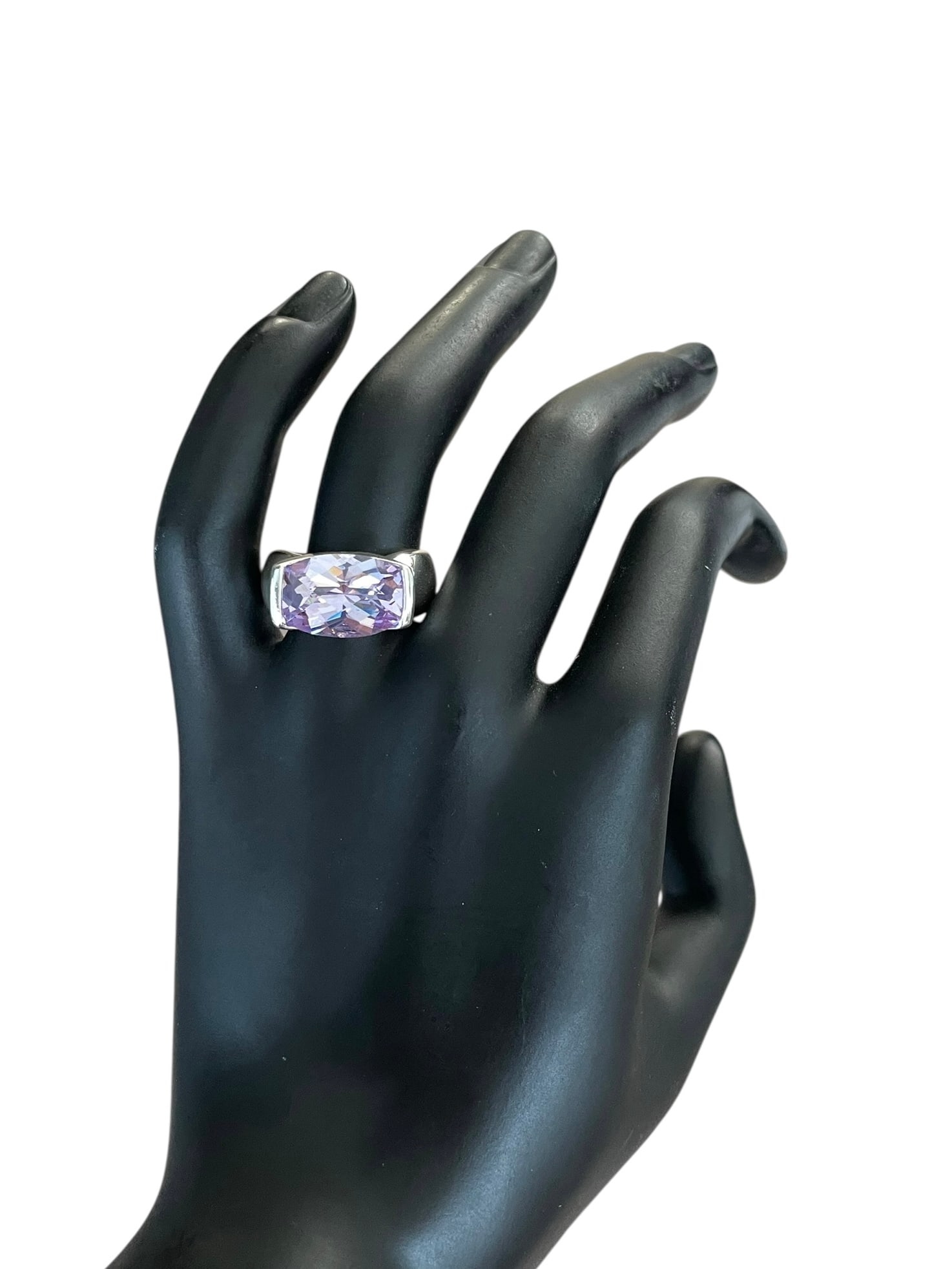 Amethyst Sterling Silver Ring - 3