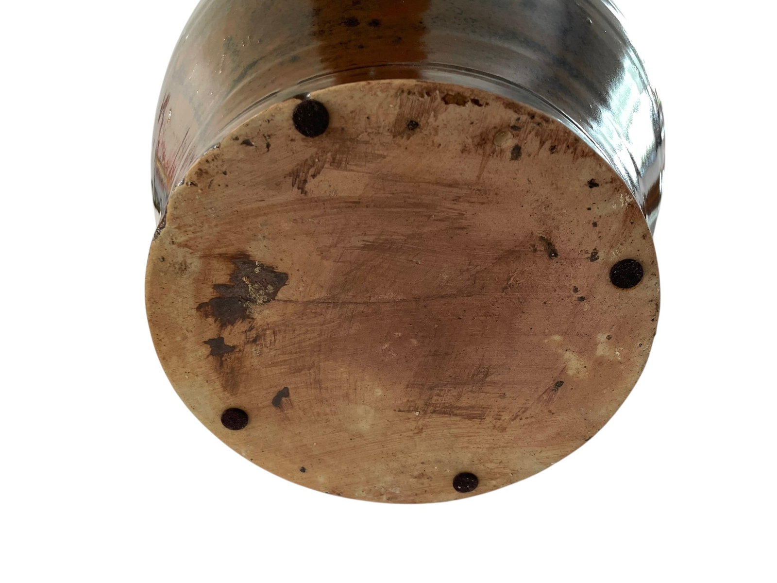 Large Stoneware Handled Crock - 6
