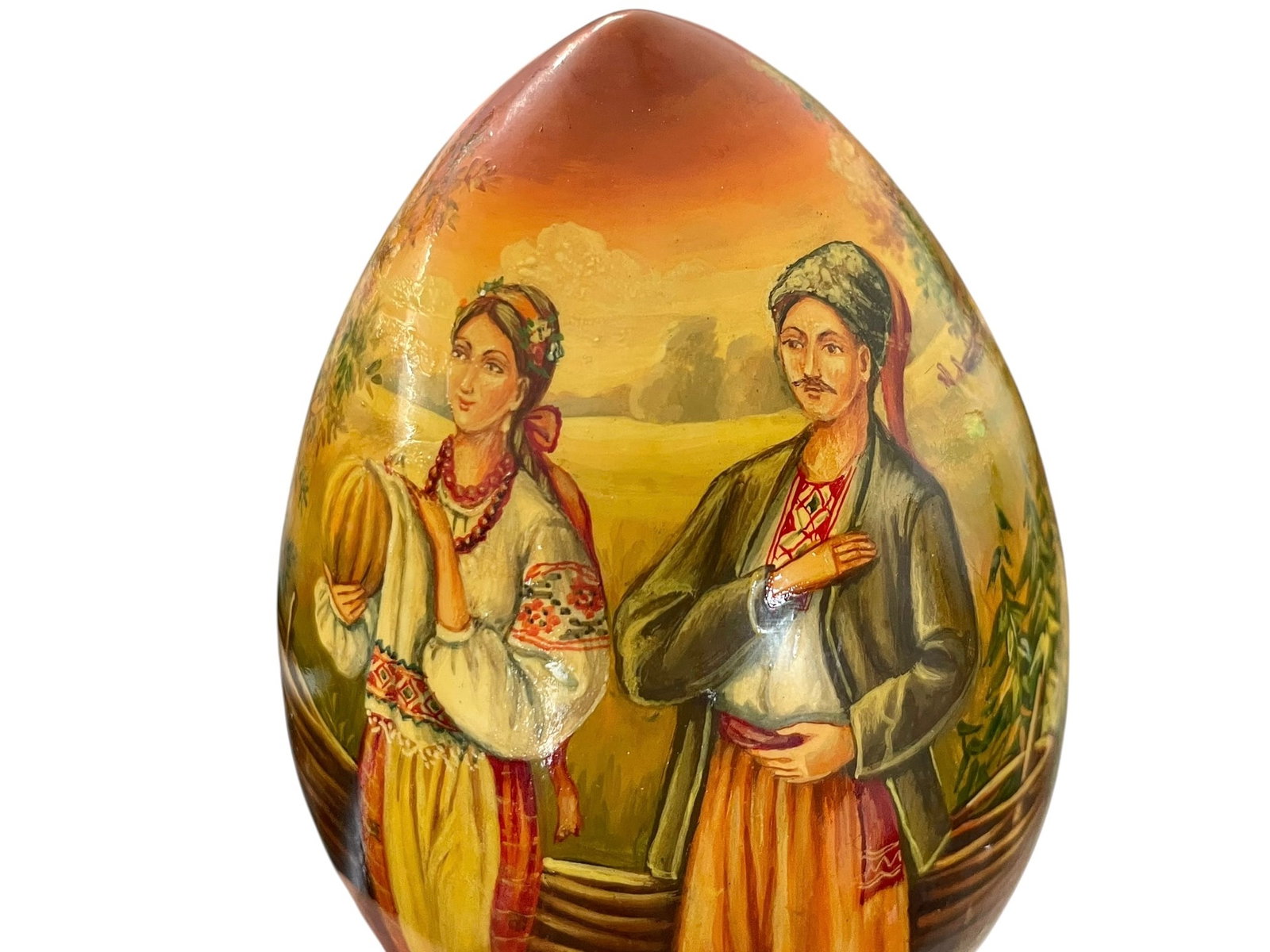 2 Hand Painted Russian Eggs - 3