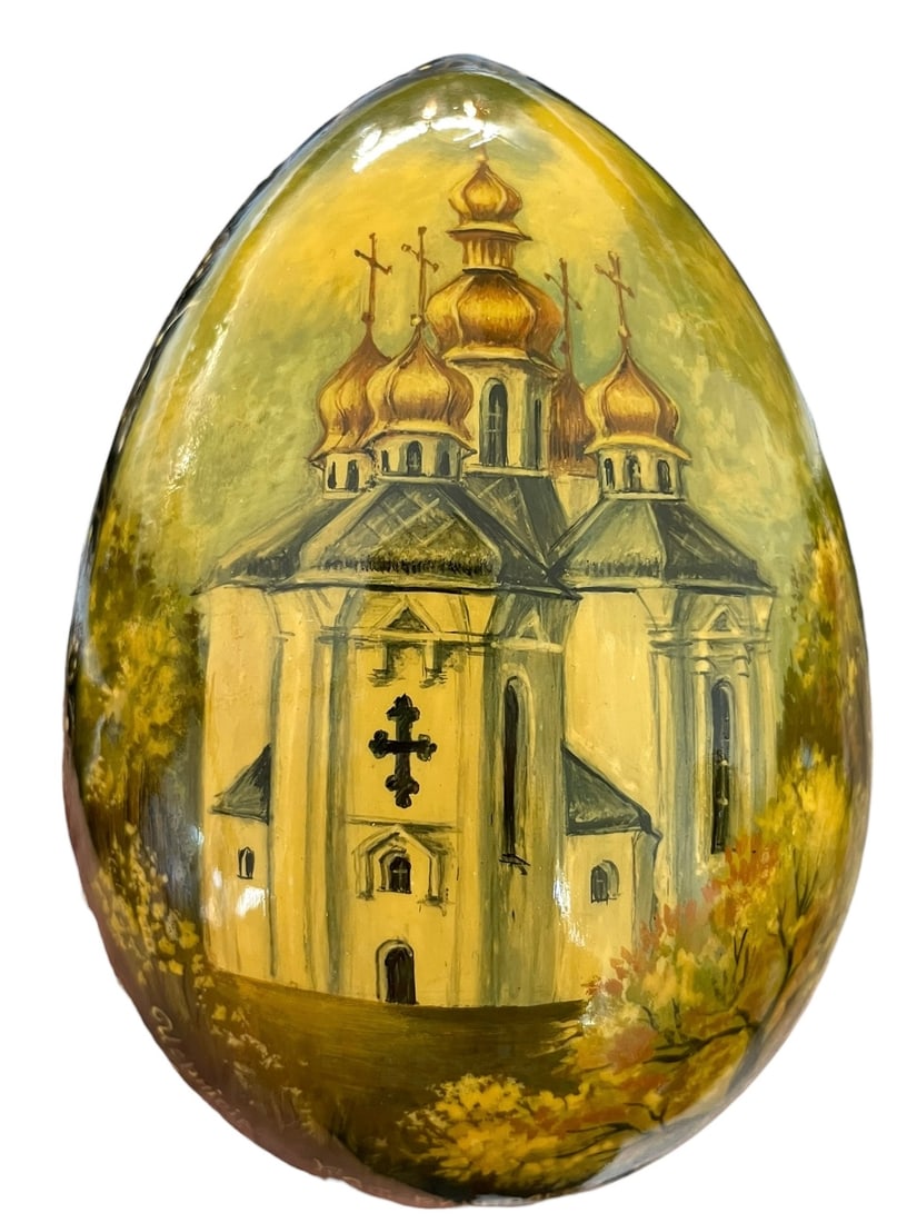 2 Hand Painted Russian Eggs - 5