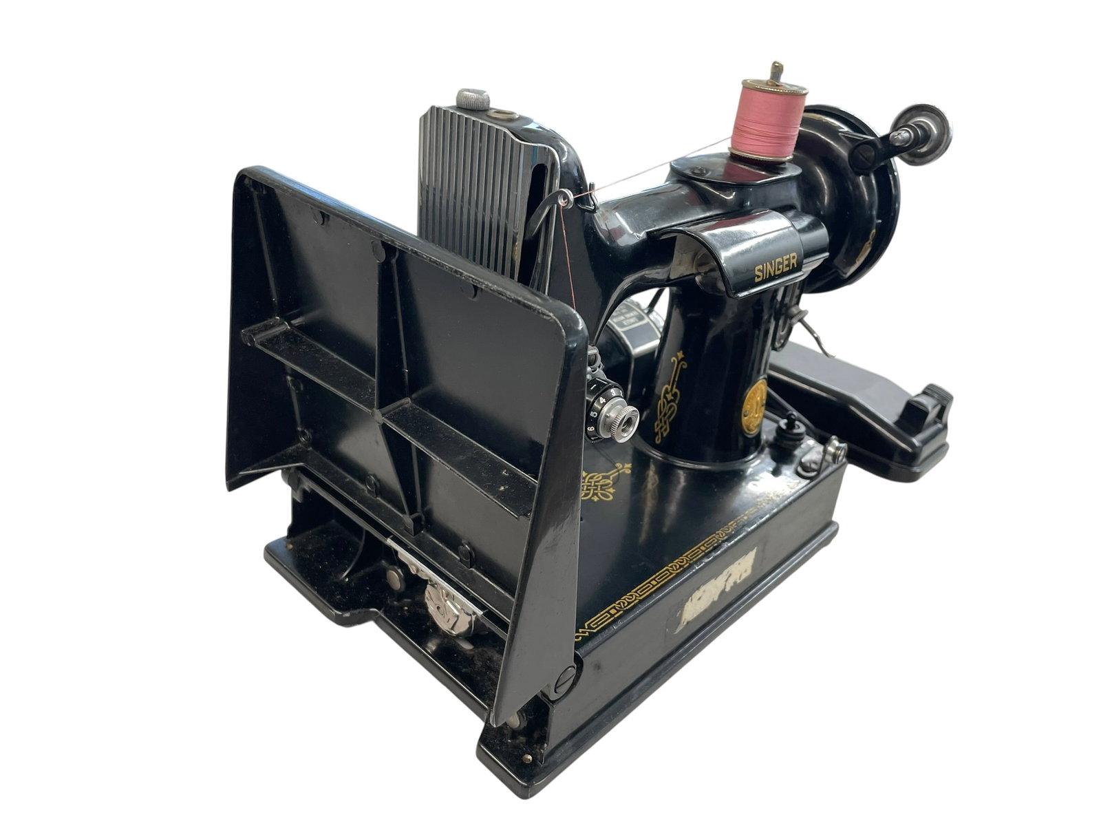 Singer Featherweight Sewing Machine with Case, Working - 7