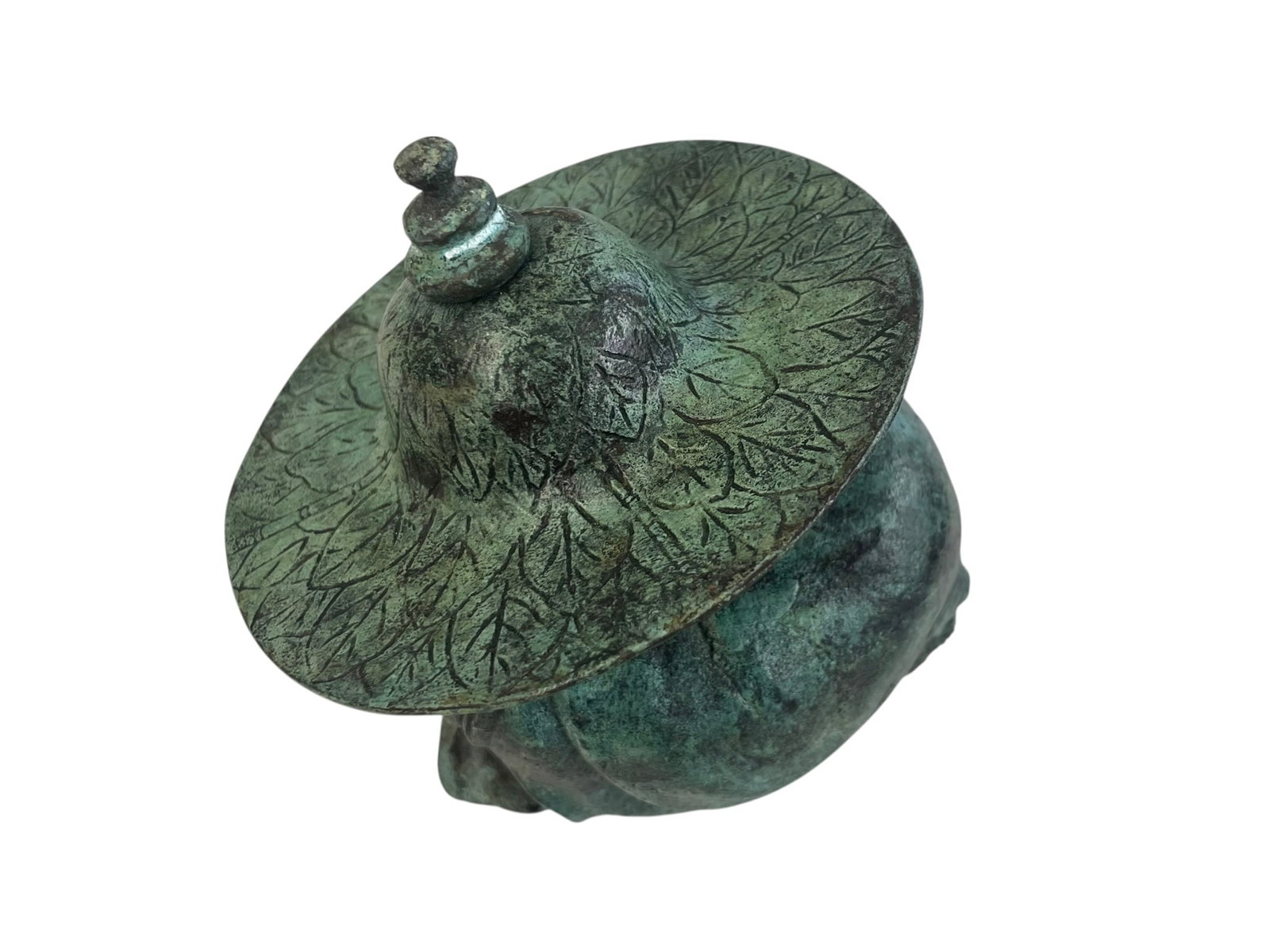 Sleeping Buddha Verdigris Statue - 3
