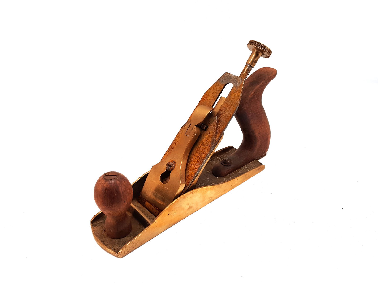 Bronze Smooth Plane w English Style Iron Adjuster (1 of 4)