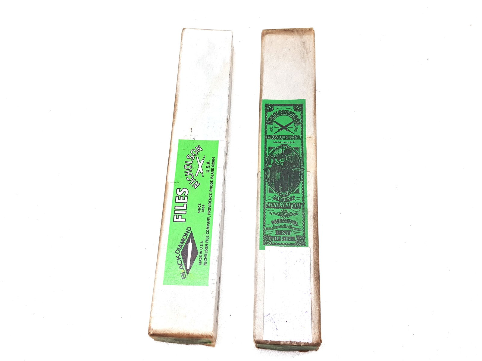 Two Boxes of 12 Nickelson USA NOS  6" Slim Taper (1 of 1)