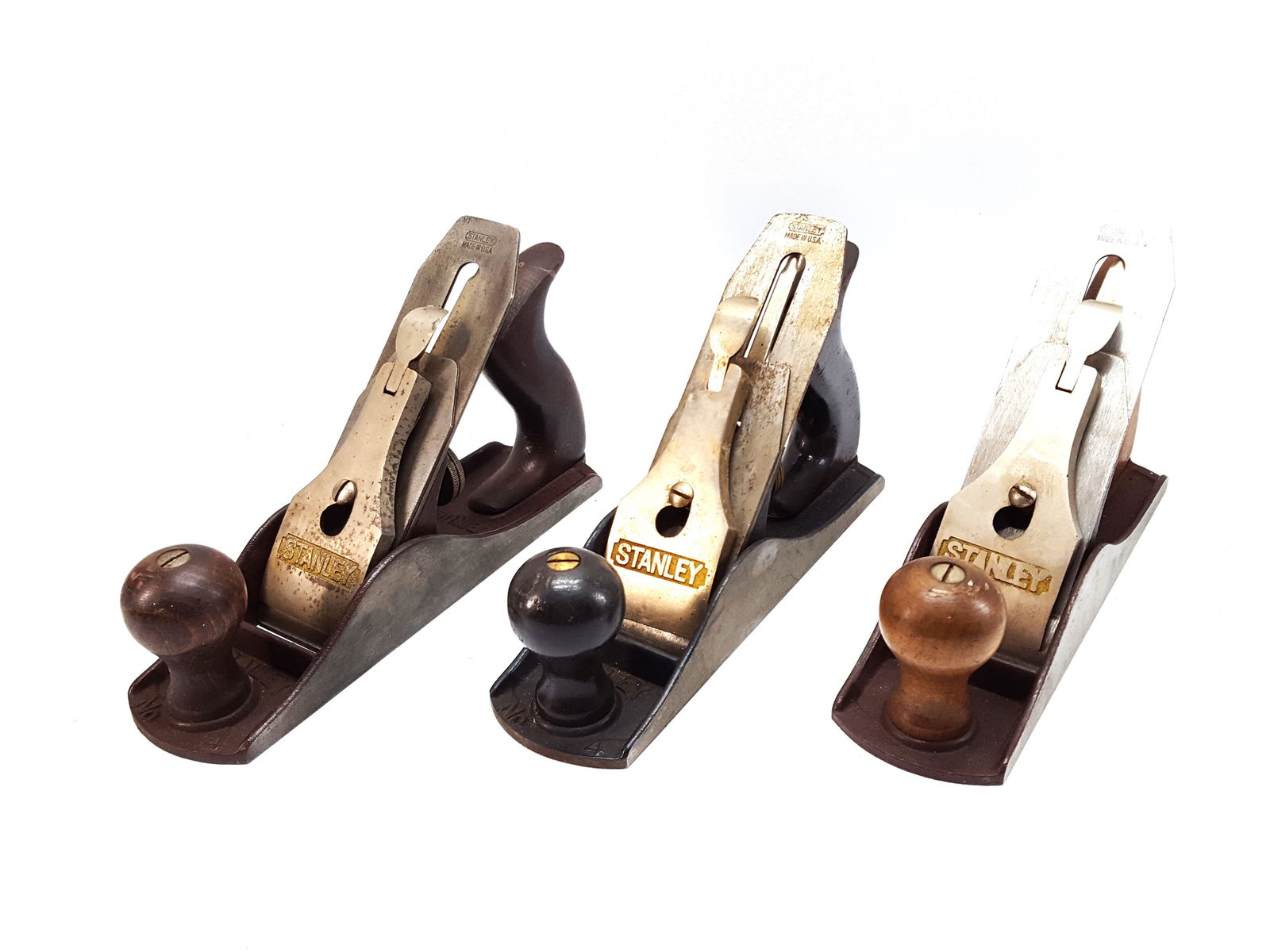 Three Stanley No. 4 Smooth Planes (1 of 3)