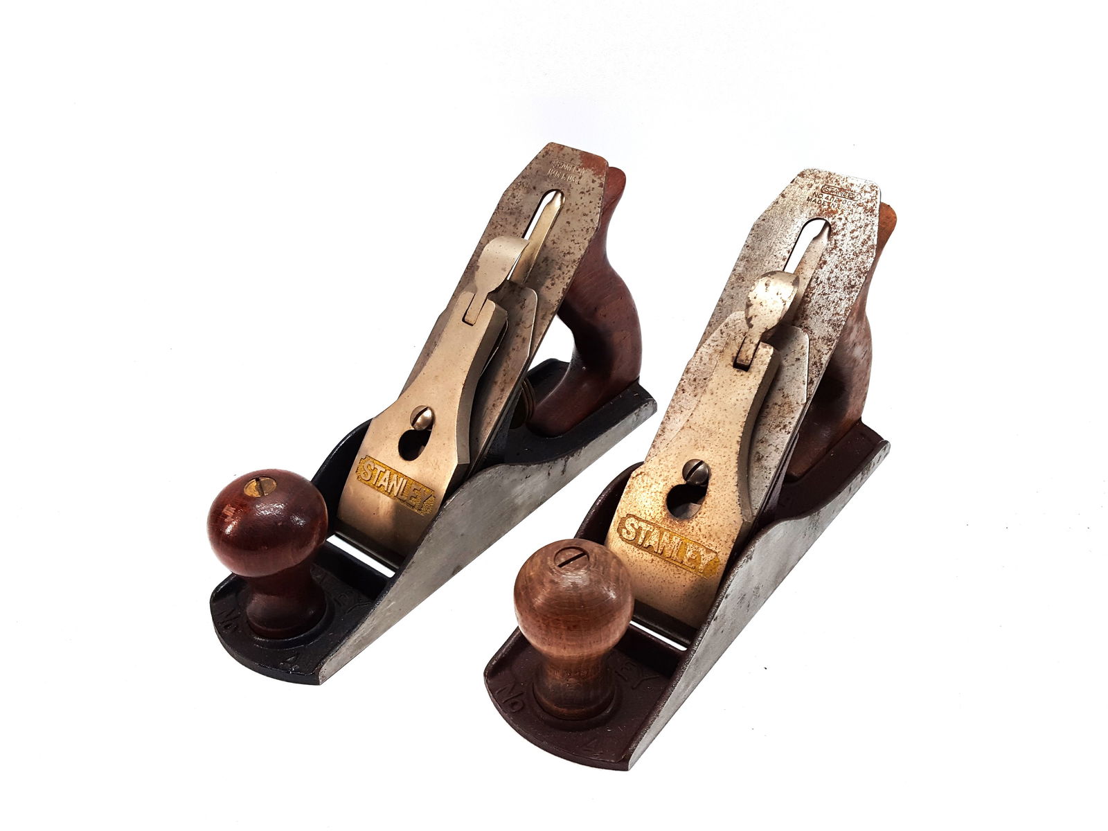 Two Stanley No. 4C Corrugated Smooth Planes (1 of 3)