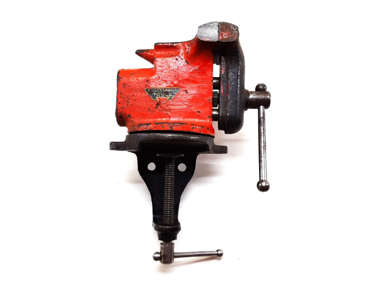 Millers Falls Vise 2 1/2" Swivel Base & Decal (1 of 4)