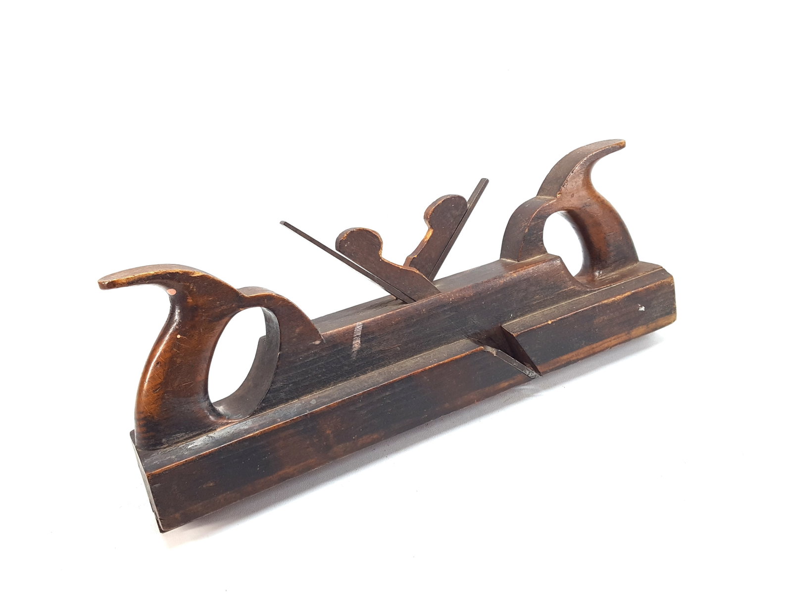 Large Toted Push-Me Pull-Me Tongue & Groove Plane: Extremely large toted push-me, pull-me tongue & groove or match plane