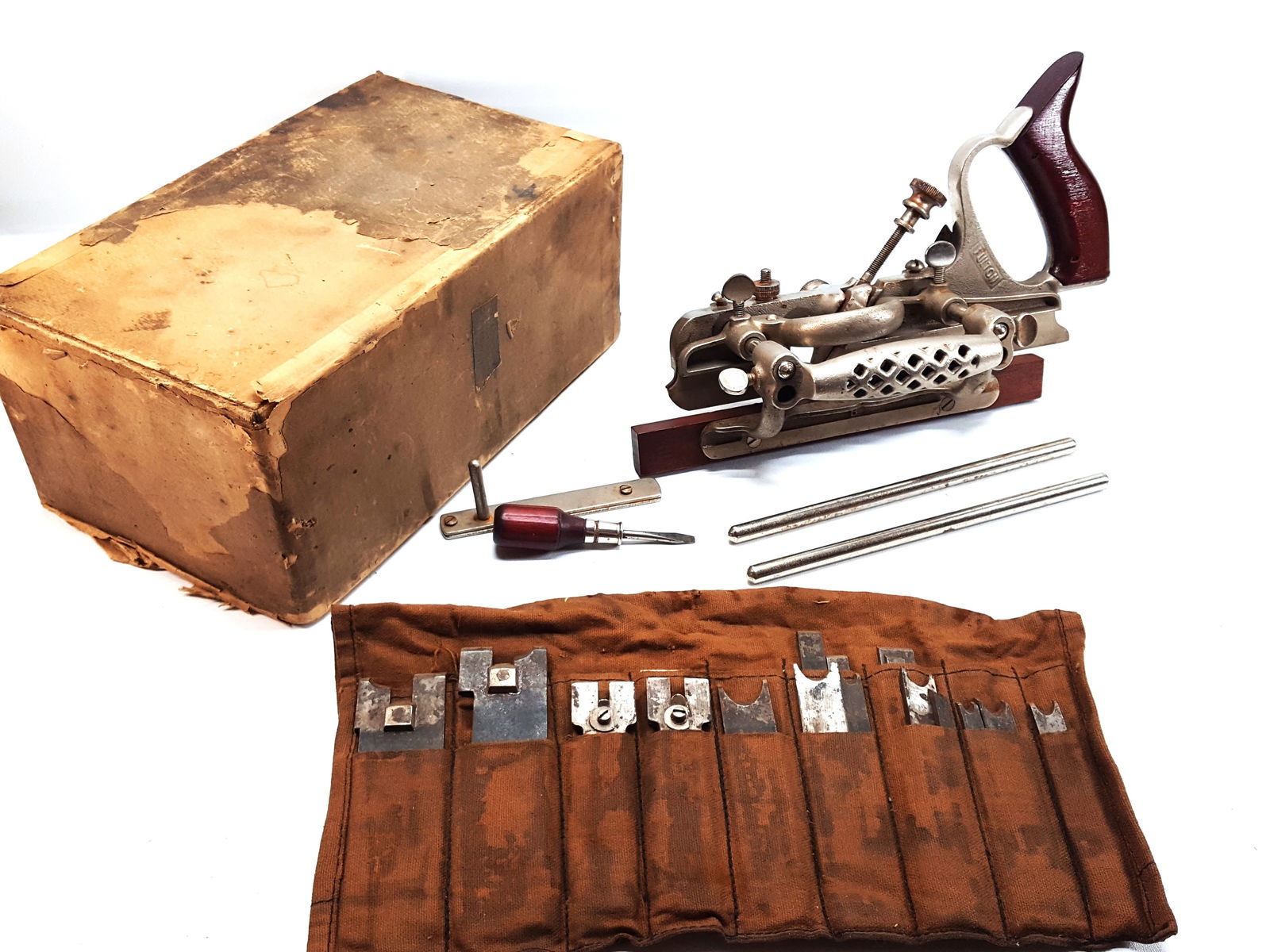 Fulton No. 5329 Combination Plane Complete in Box (1 of 4)