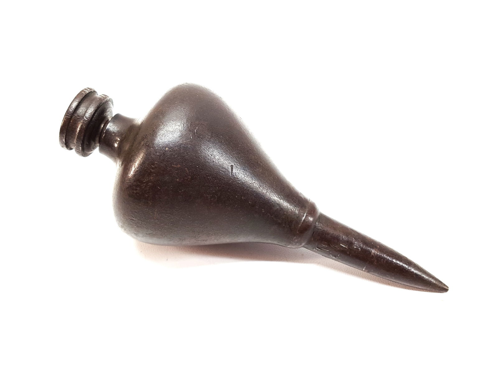 Large Plumb Bob  6 3/4 lbs. Cast Iron Fancy (1 of 2)