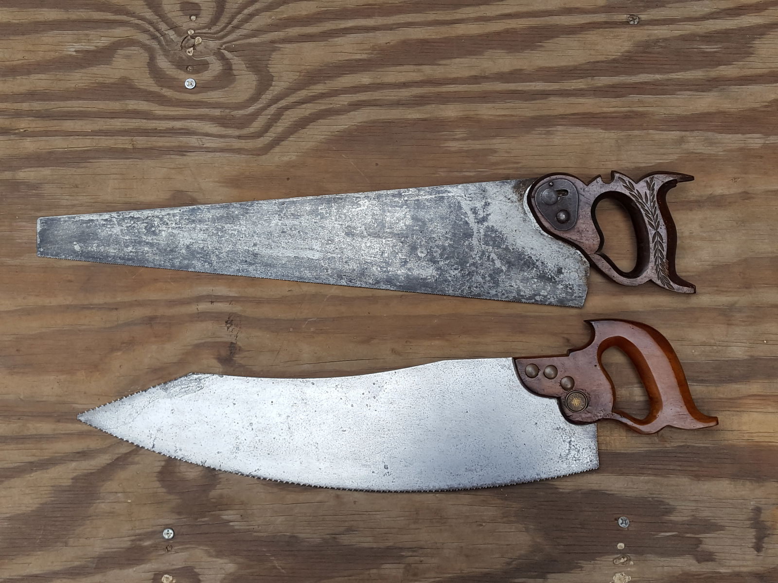 Atkins 4-Nut Floor Saw & Simonds 15 Hand Hack Saw (1 of 6)