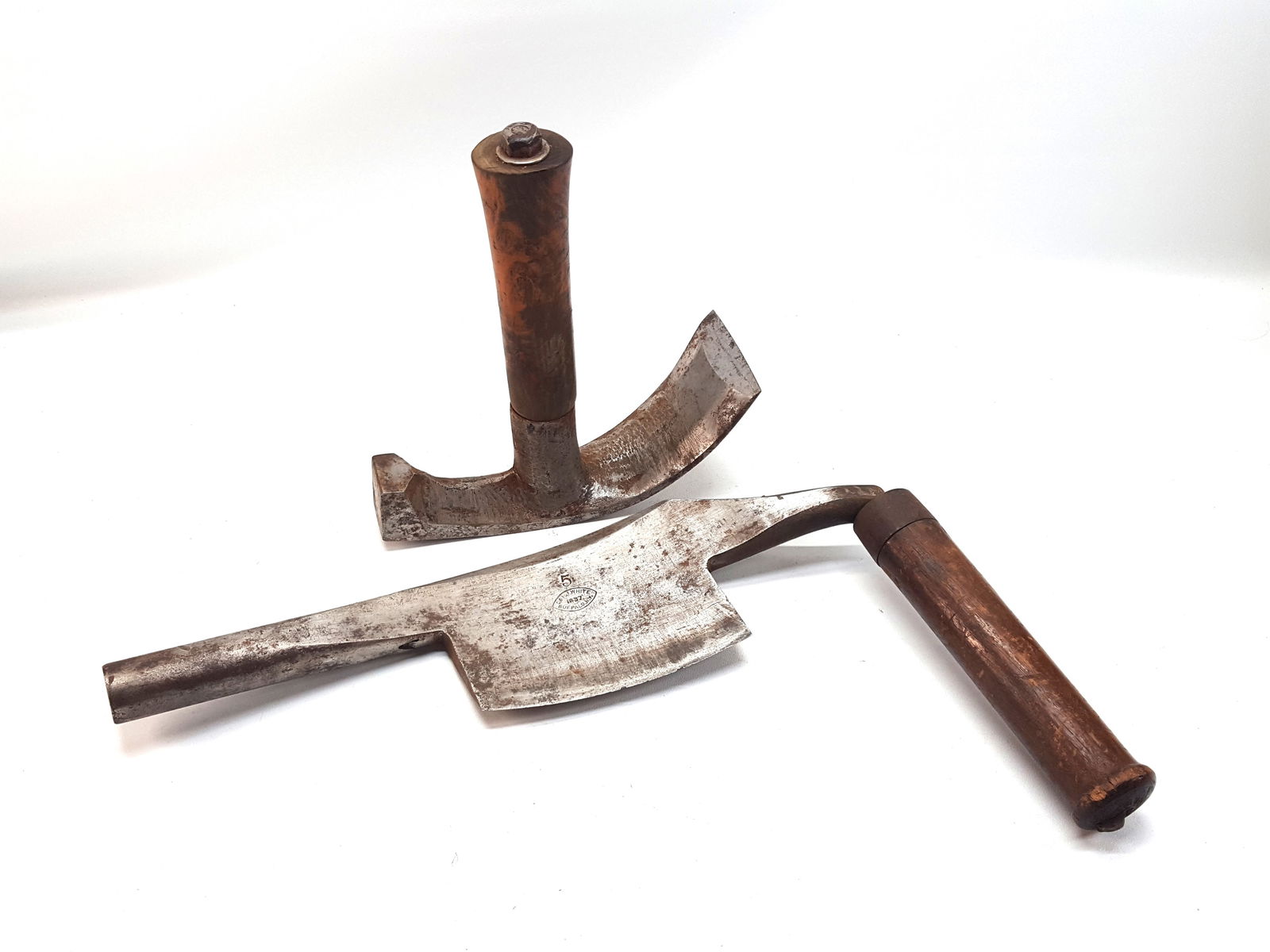 L I & J White 5" Coopers Chamfer Knife & Adze (1 of 4)