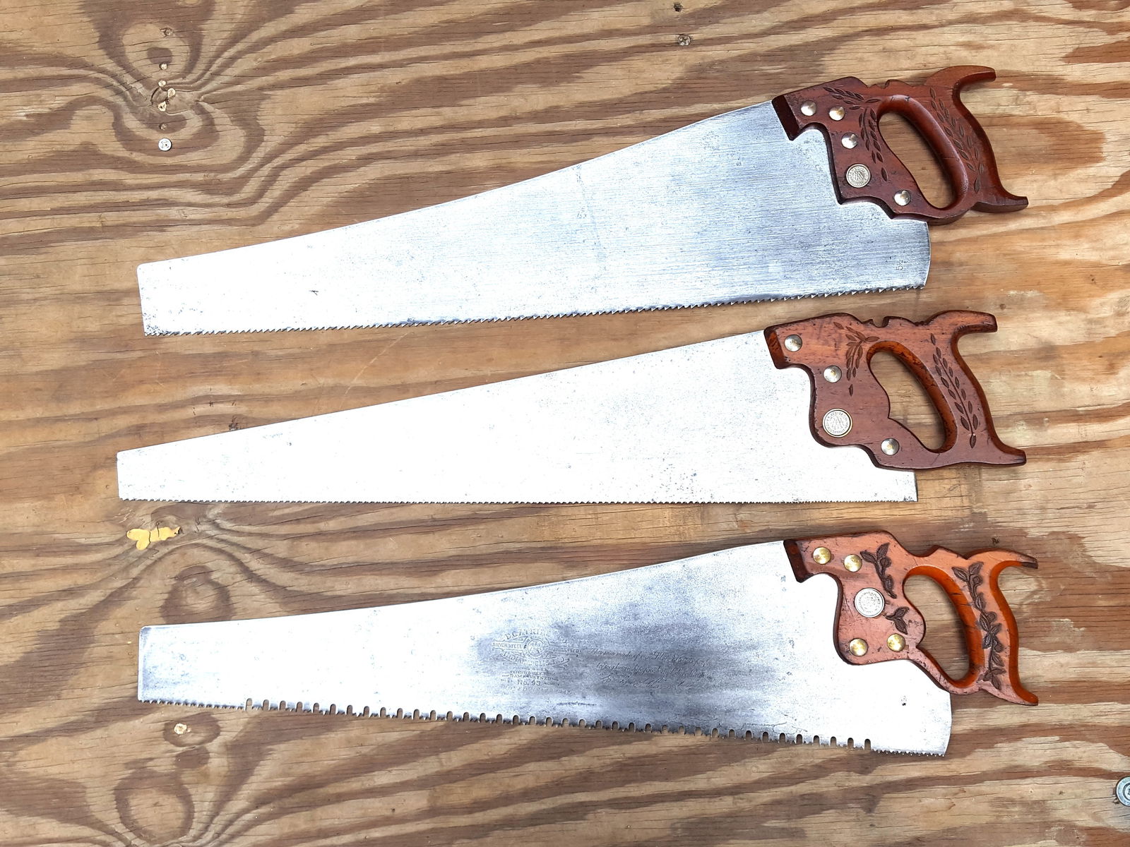 E. C. Atkins Saws No. 48, No. 65 & No 93 (1 of 7)