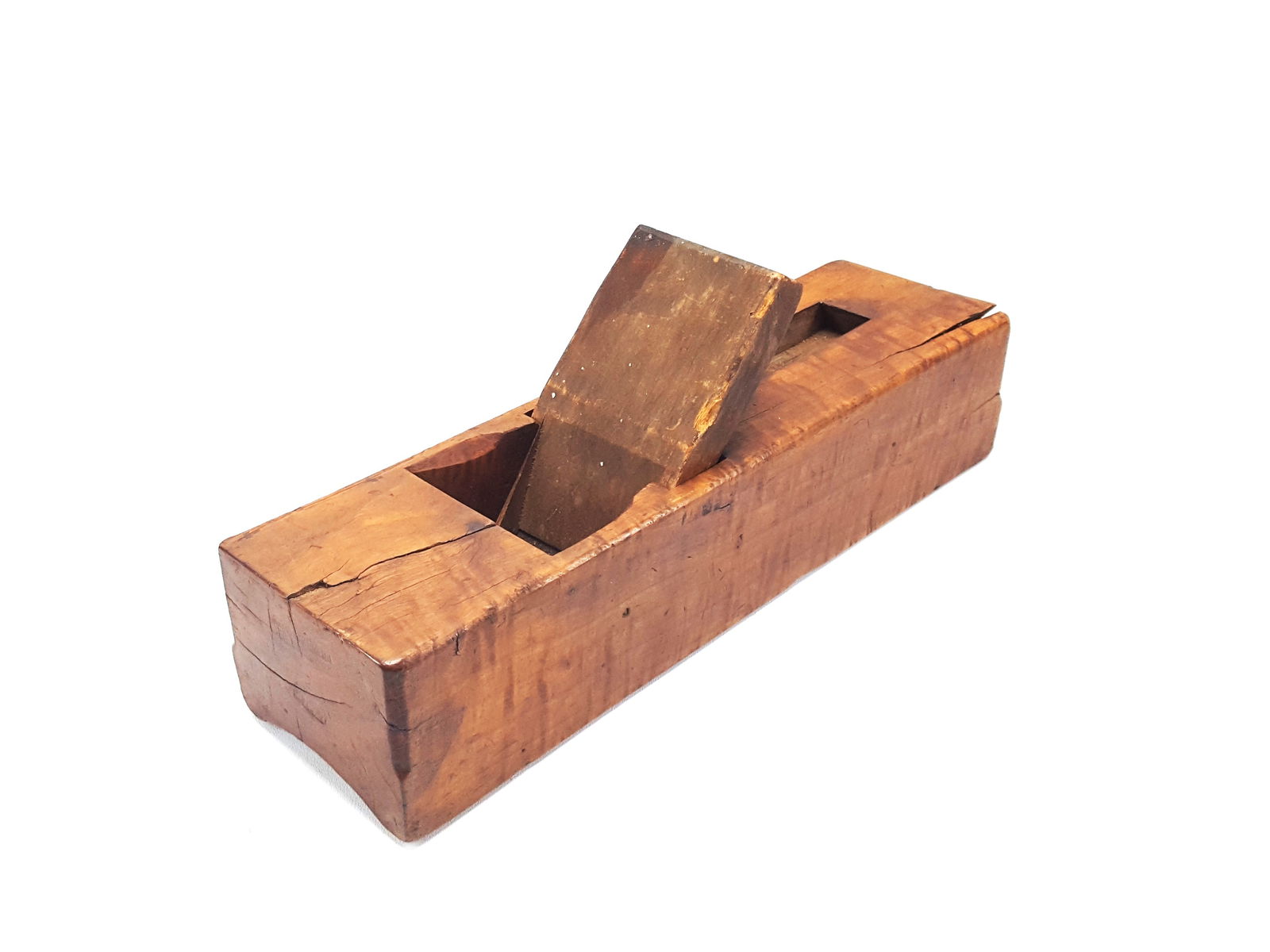 Joe Fuller Wood Plane Curly Apple 2 1/2" Hollow for Restoration (1 of 7)