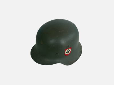 WWII Nazi German M42 Combat Helmet with Liner. Double Decals