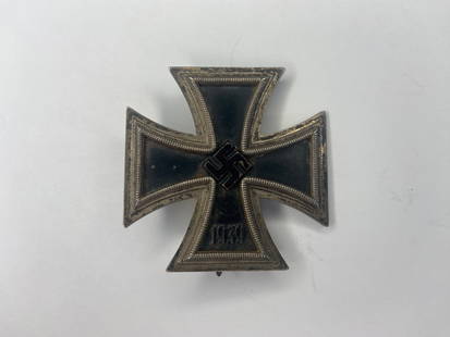 German WW2 Iron Cross EK1 1939 by Souval: Original Nazi Germany Iron Cross 1st Class made by Souval. sku: 20