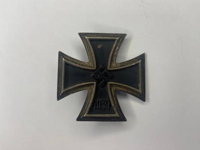 German WW2 Iron Cross EK1 1939 by Mayer: Original Nazi Germany Iron Cross 1st Class made by Mayer. sku: 23