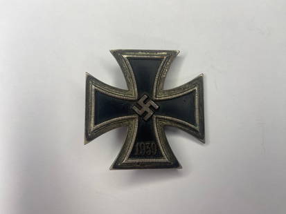 German WW2 Iron Cross EK1 1939. Marked '100': Original Nazi Germany Iron Cross 1st Class. Marked '100'. sku: 24