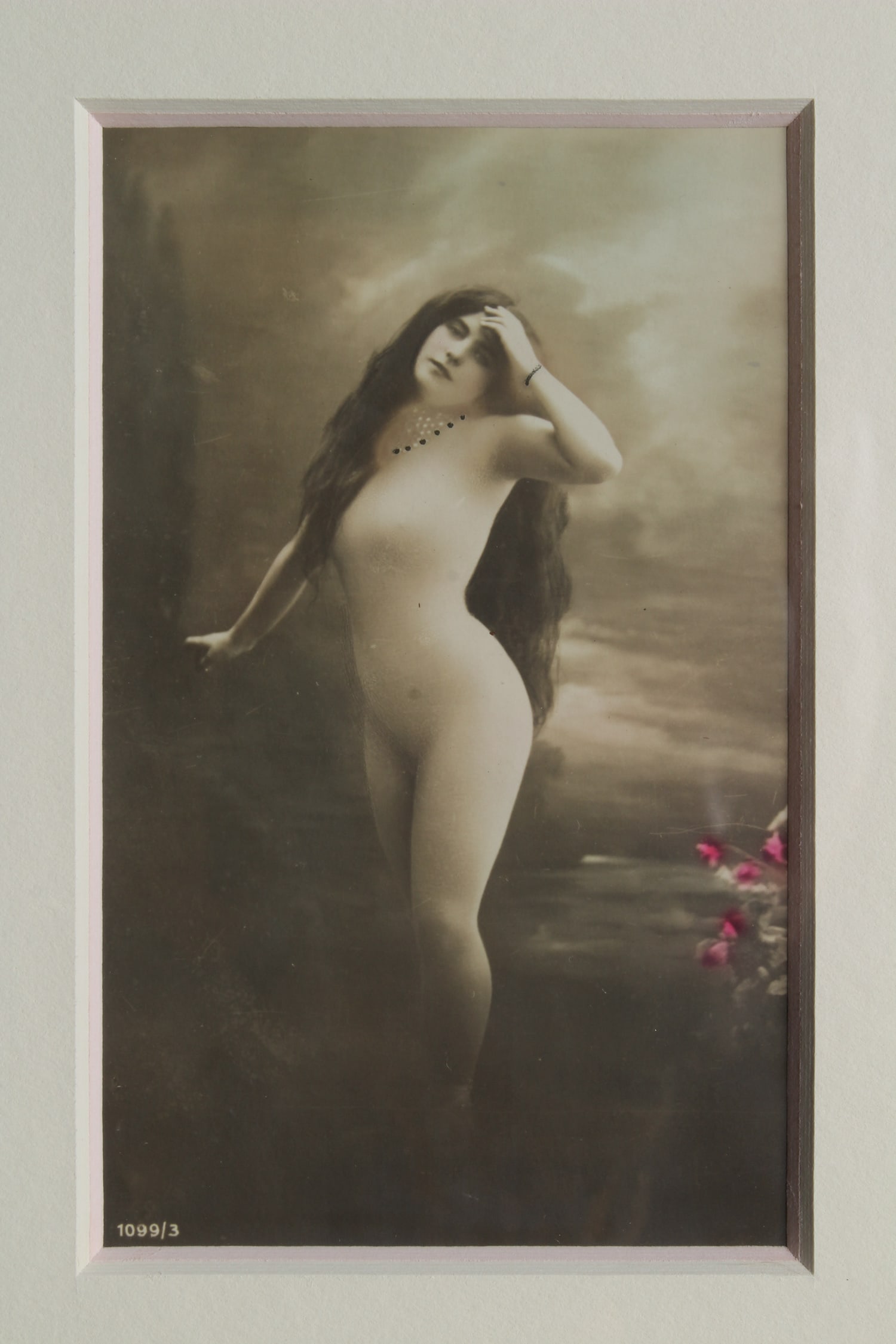 Vintage Embellished French Postcard (1 of 3)