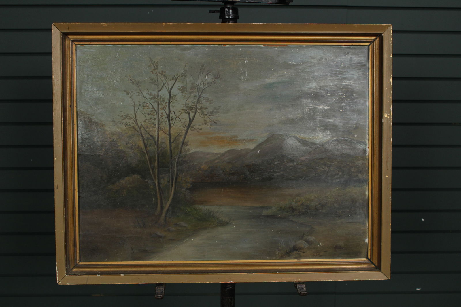Early 20th C Landscape Painting Signed L.W.F. (1 of 4)