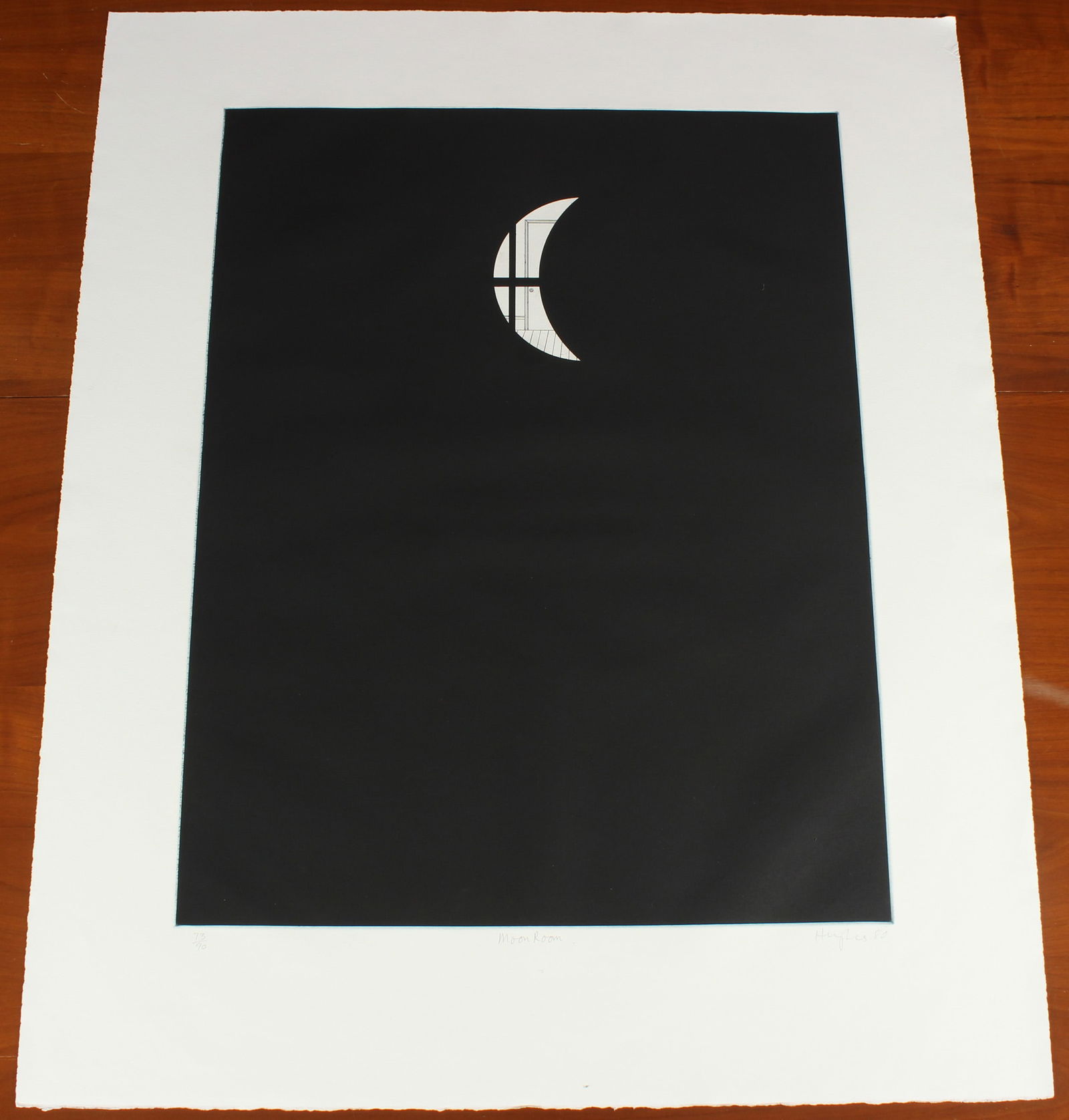 Patrick Hughes - Moon Room 1980 Lithograph, 73/90 (1 of 8)