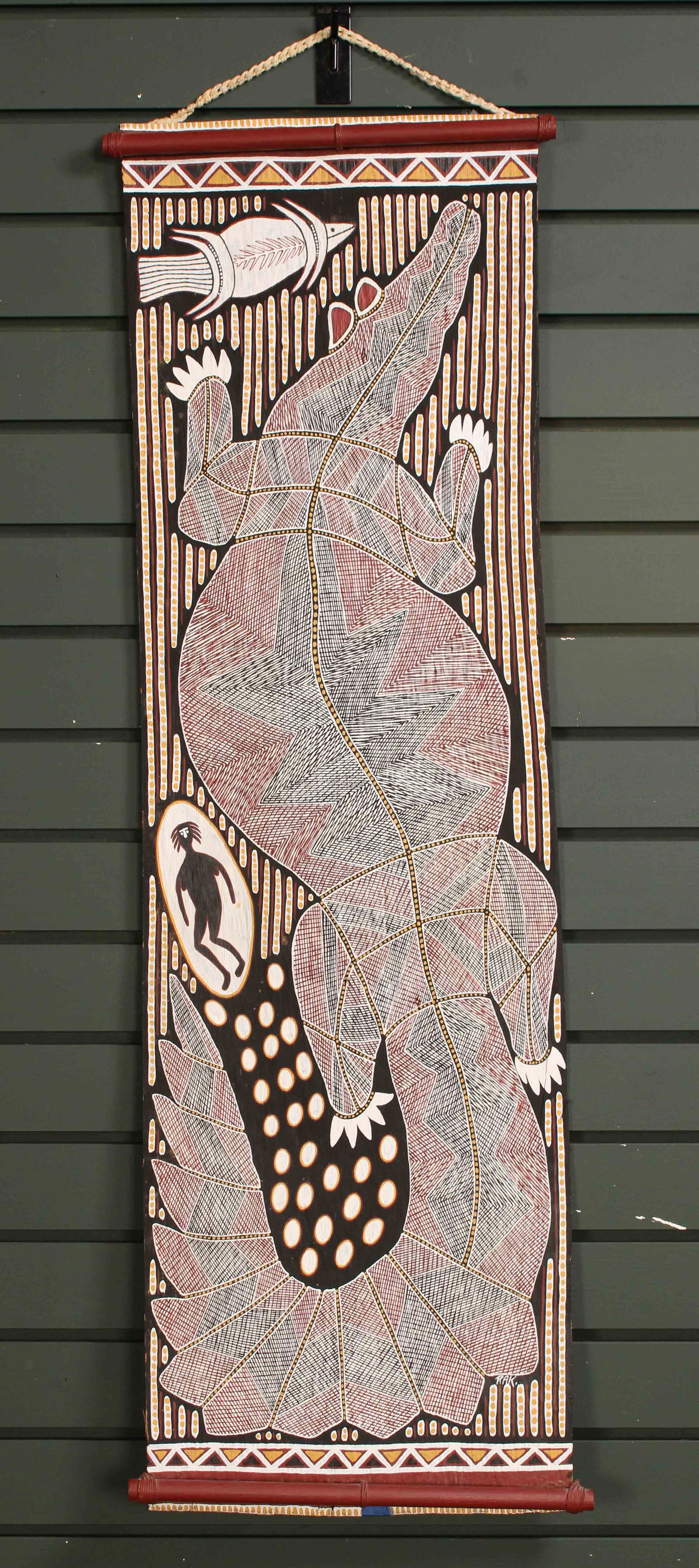 Aboriginal Bark Painting, Roslyn Ann Kemp (1 of 8)