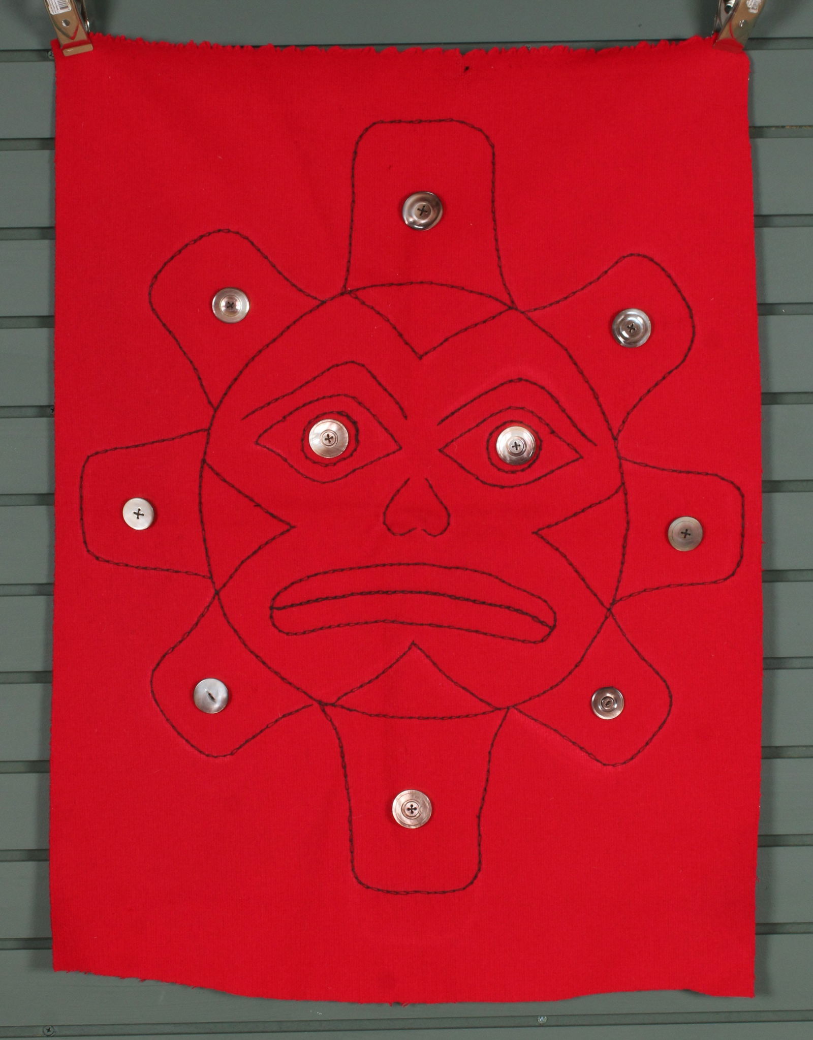 Modern Kwakwaka'wakw Style Button Blanket (1 of 4)