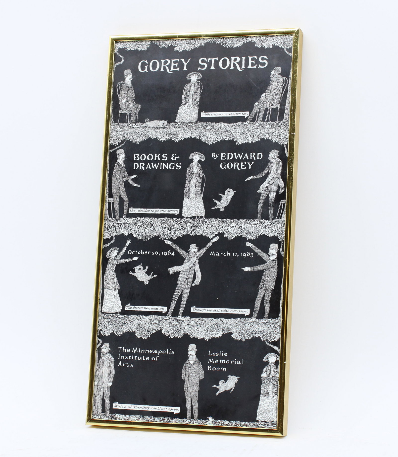 Framed Gorey Stories Exhibition Poster (1 of 5)