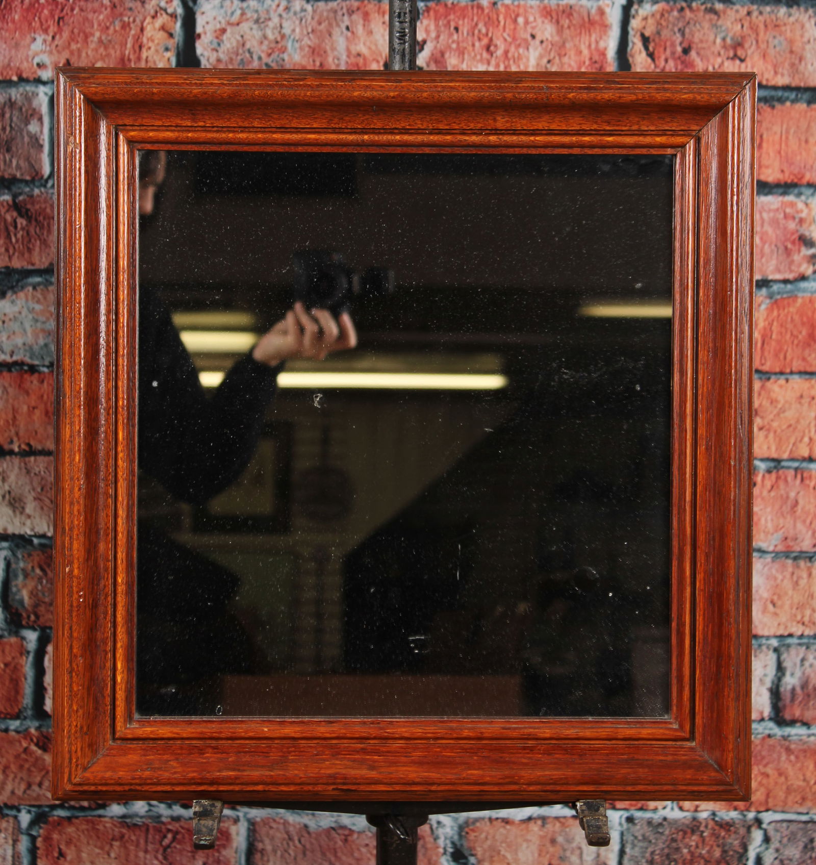 Heavy Moulded Oak Frame Mirror (1 of 3)