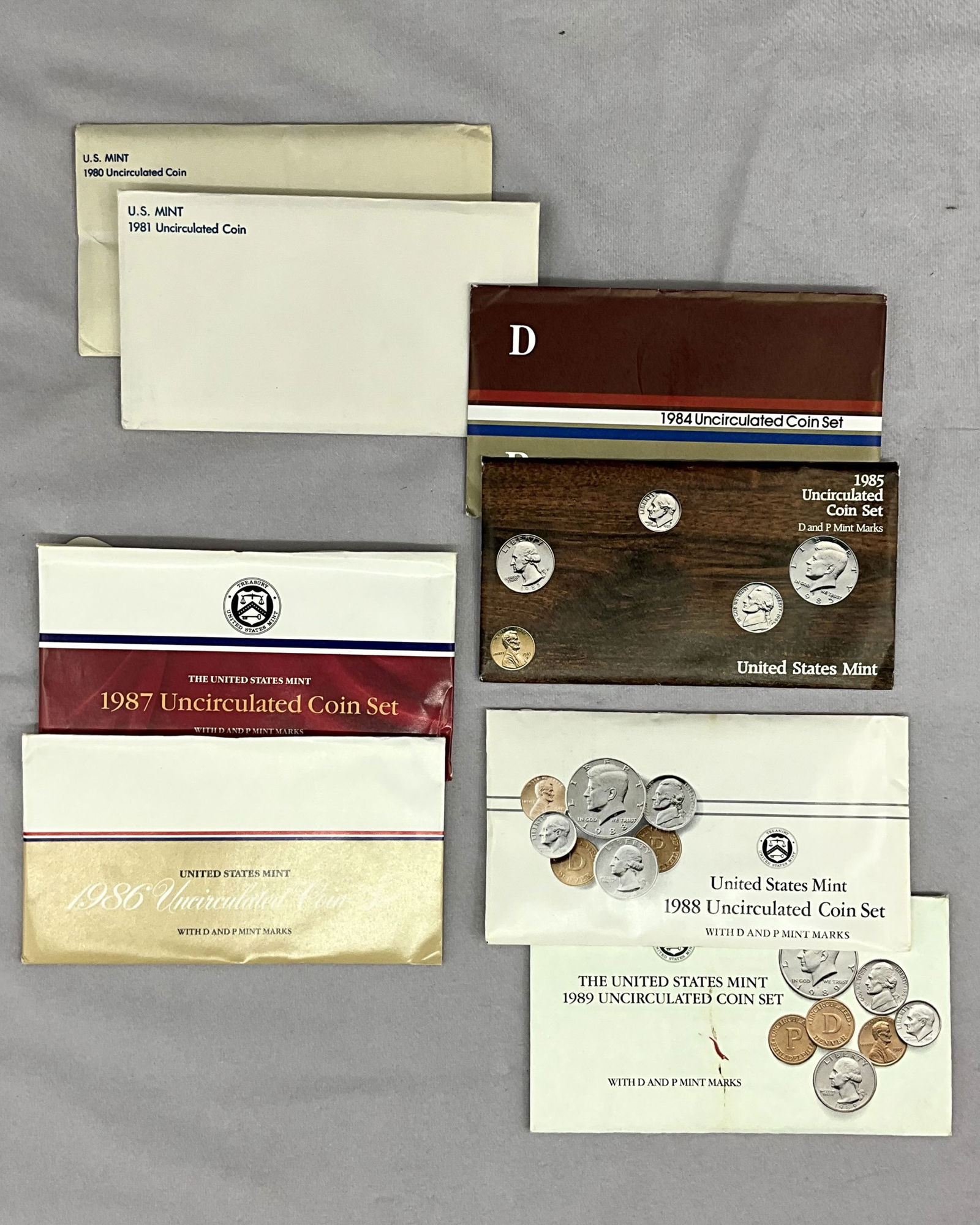 1980's Uncirculated U.S. Coin Currency Set (1 of 7)