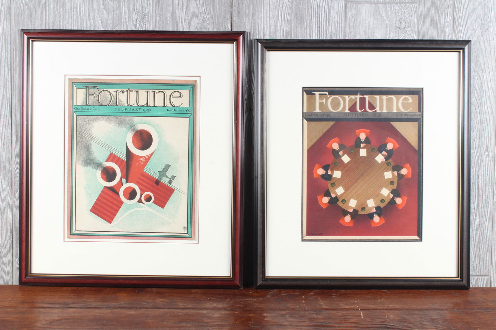2 Framed 1930's Fortune Magazine Covers (1 of 4)