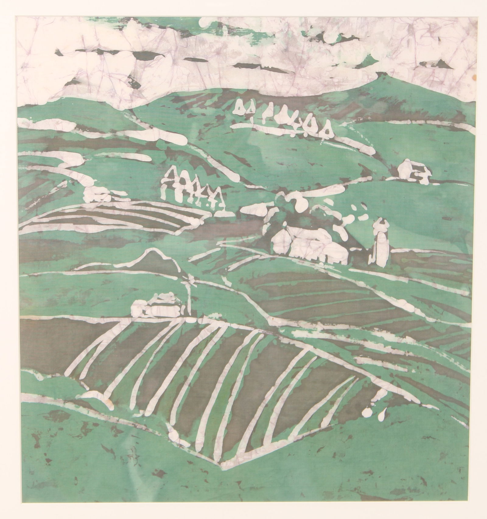 Faherty, Impressionist Farmstead Batik Print (1 of 4)