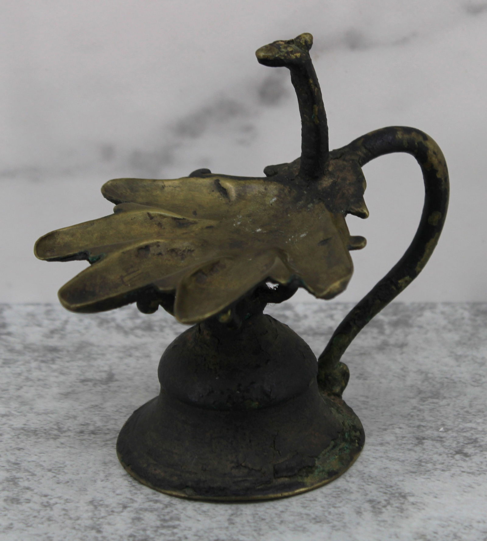 Antique Bronze Indian Puja Lamp (1 of 5)