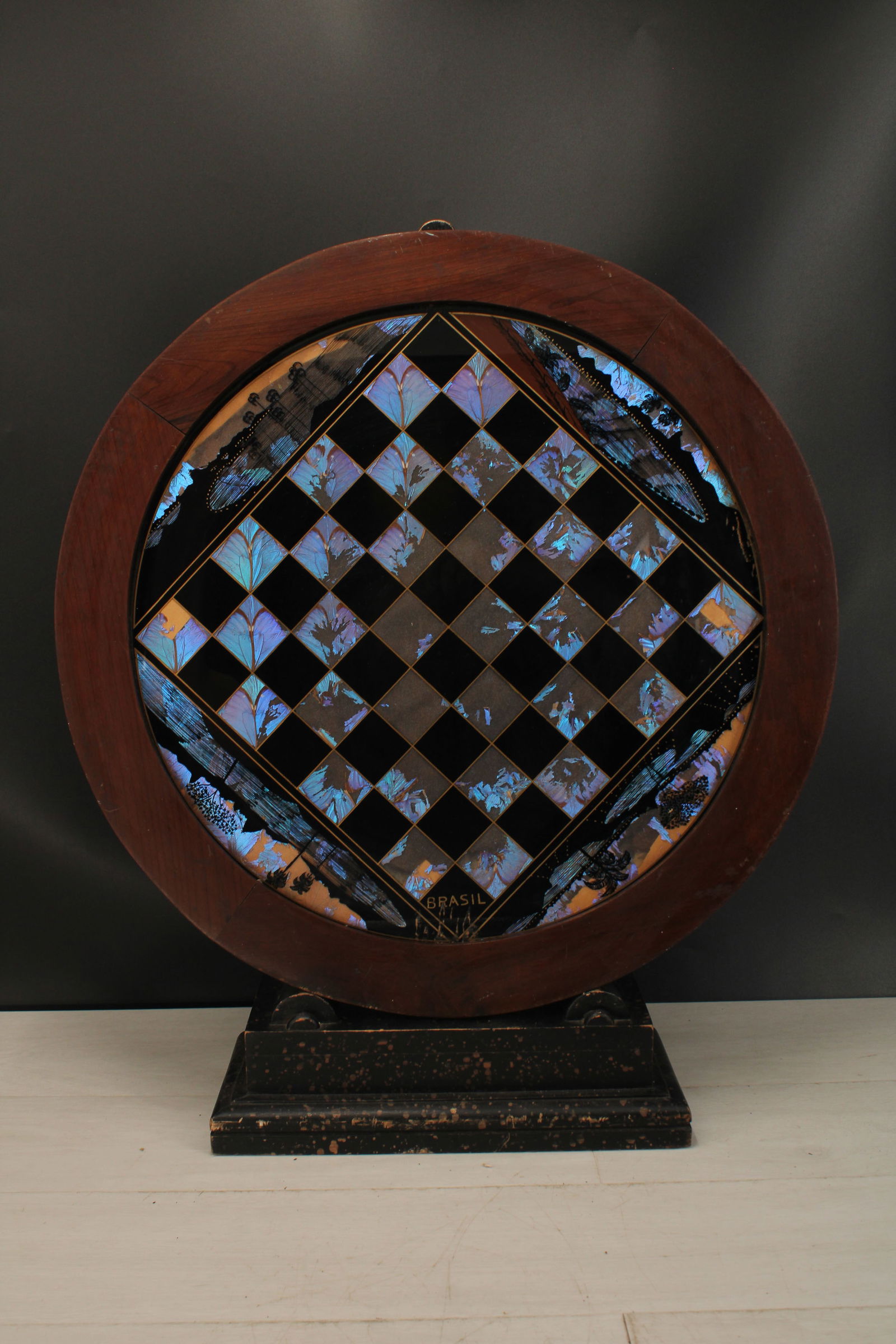 Folk Art Brazilian Butterfly Wing Game Board (1 of 6)