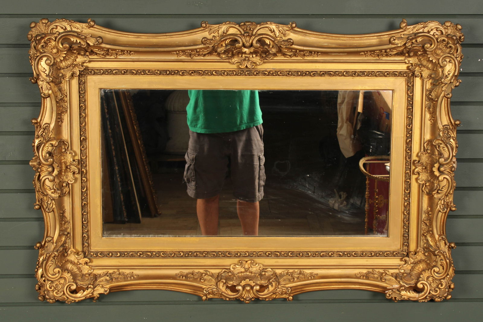 Gesso Gilt Frame Mantle Mirror (1 of 10)