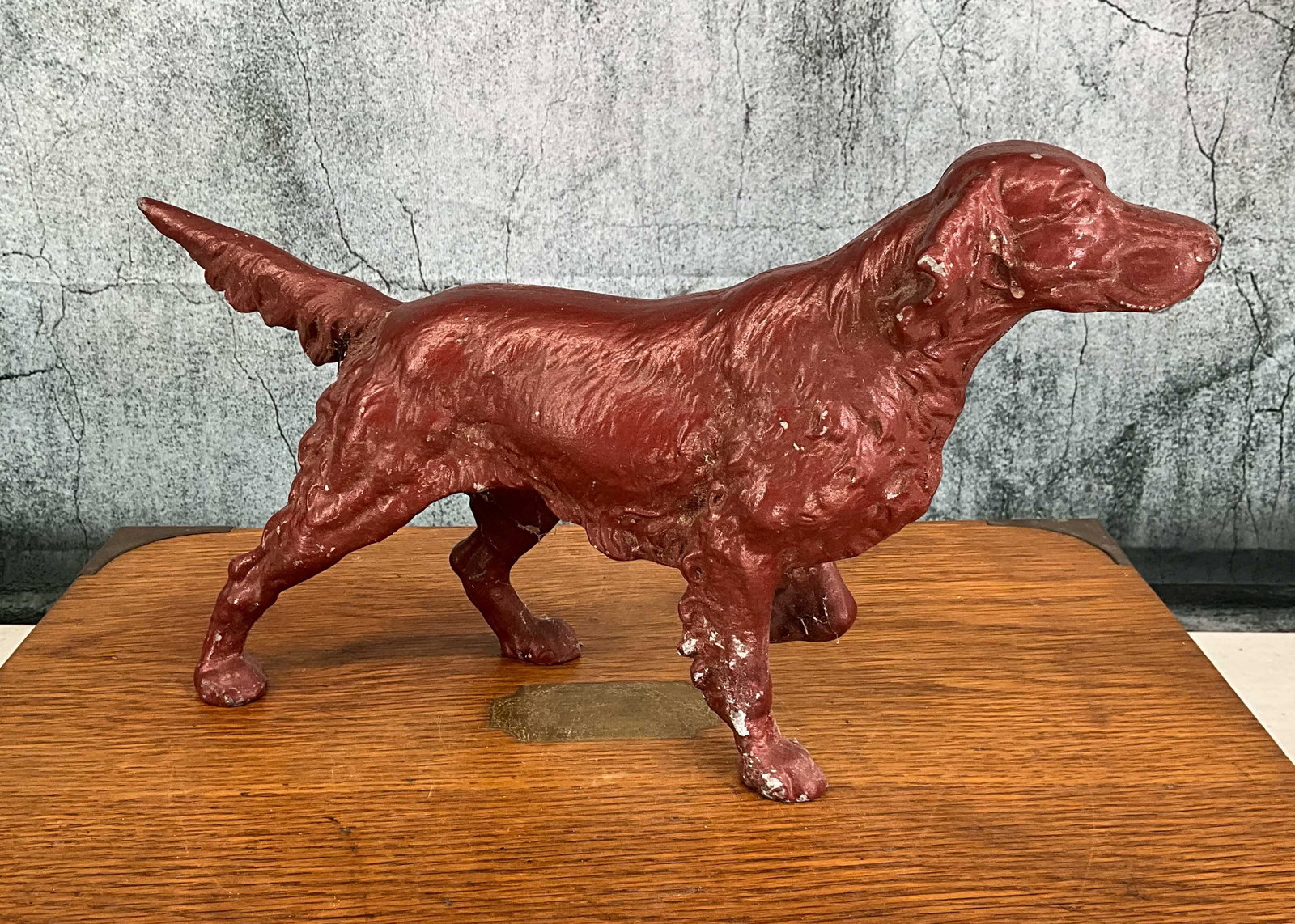 Spelter Irish Setter Doorstop (1 of 4)