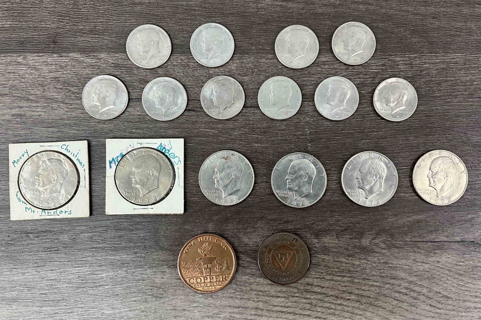 Estate Lot Coins, Including Masonic Penny: Estate Lot Coins, Including Masonic Penny.