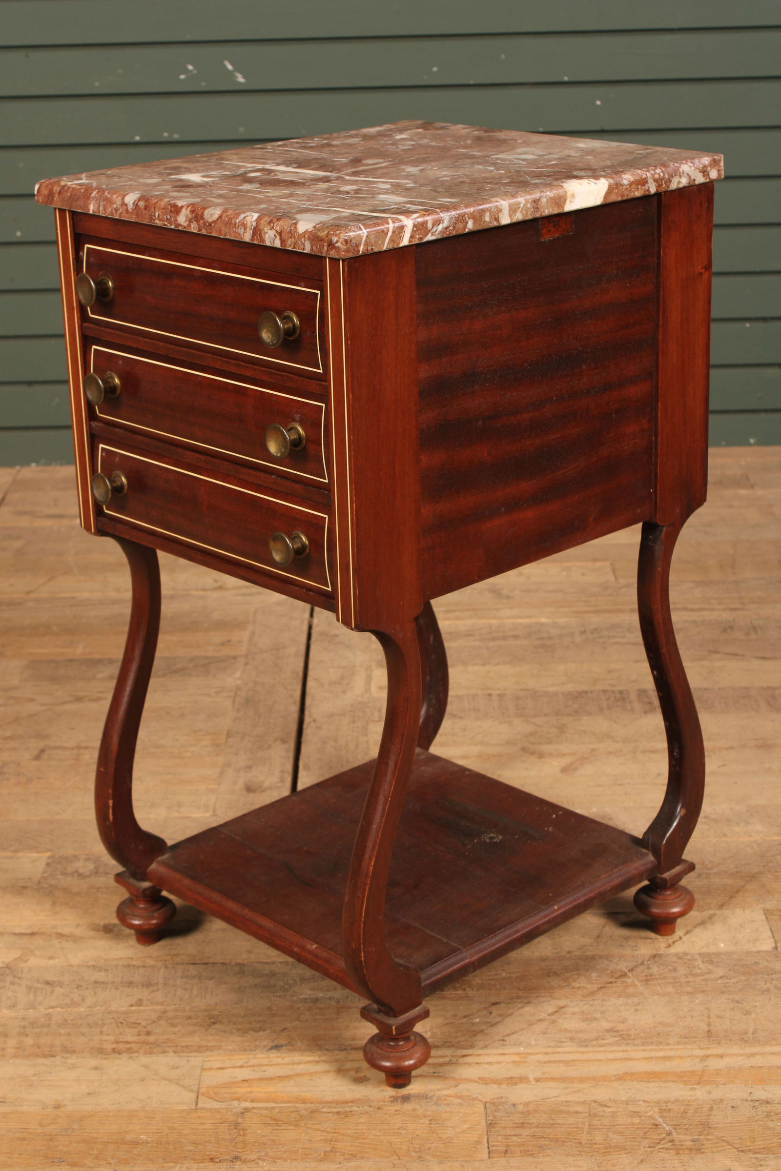 19th C Marble Top Side Table (1 of 8)