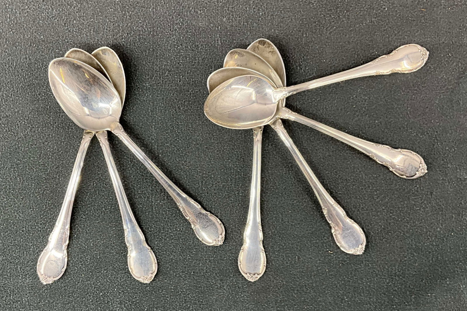 6.0 ozt Sterling Silver Spoons, Dated (1 of 6)