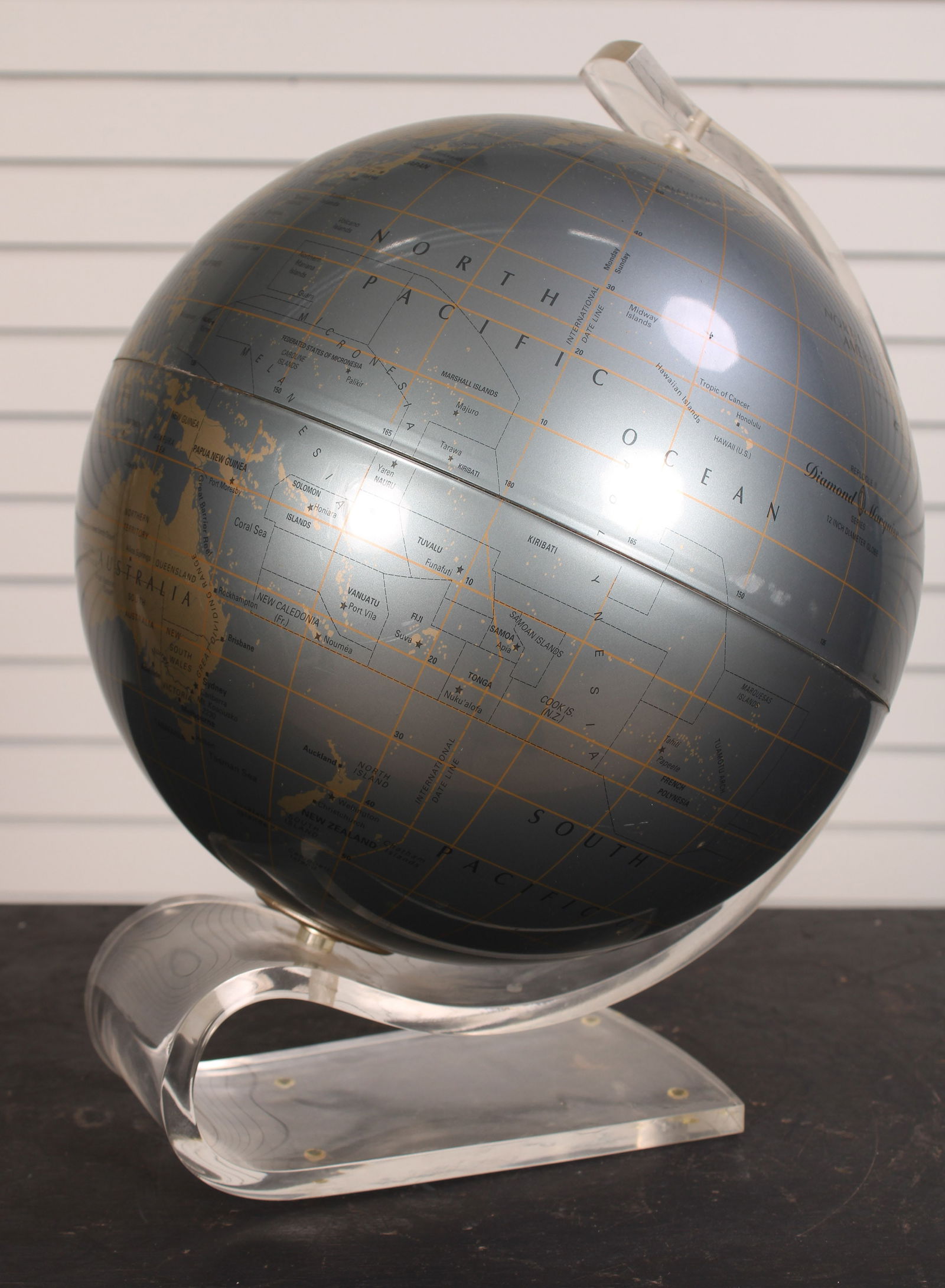 Vintage Replogle Diamond Marquise 12" Globe (1 of 6)