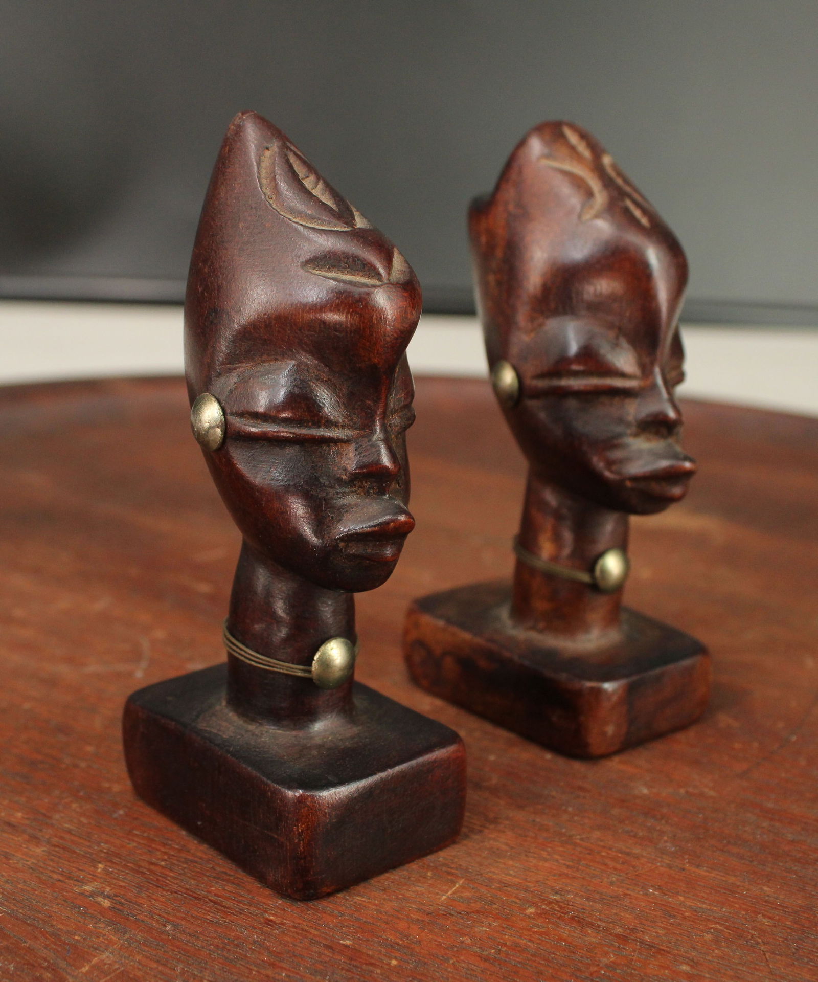 Pair Hagenauer Style Ethnographic Busts (1 of 9)