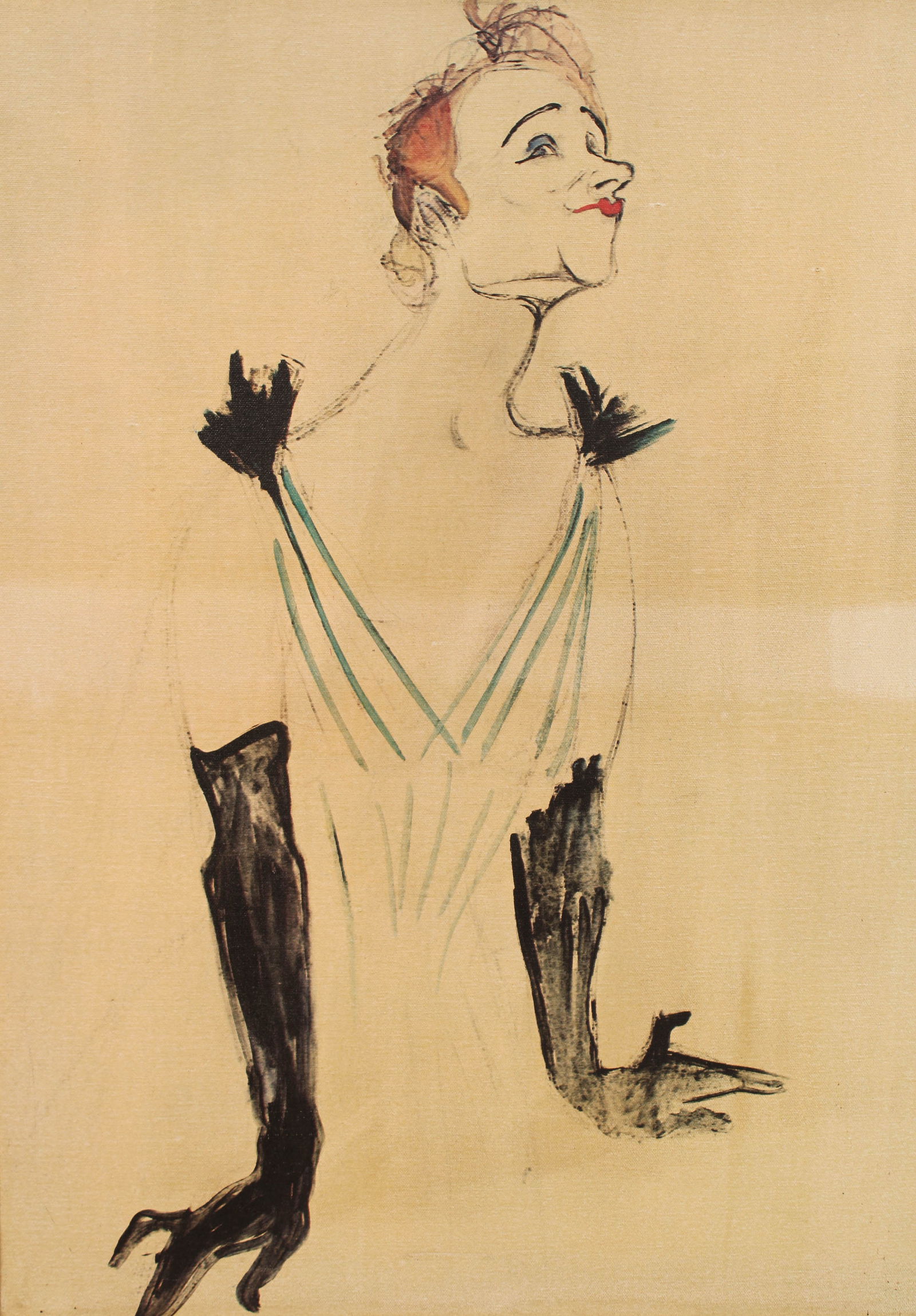 After Toulouse- Lautrec, Yvette Guilbert (1 of 8)