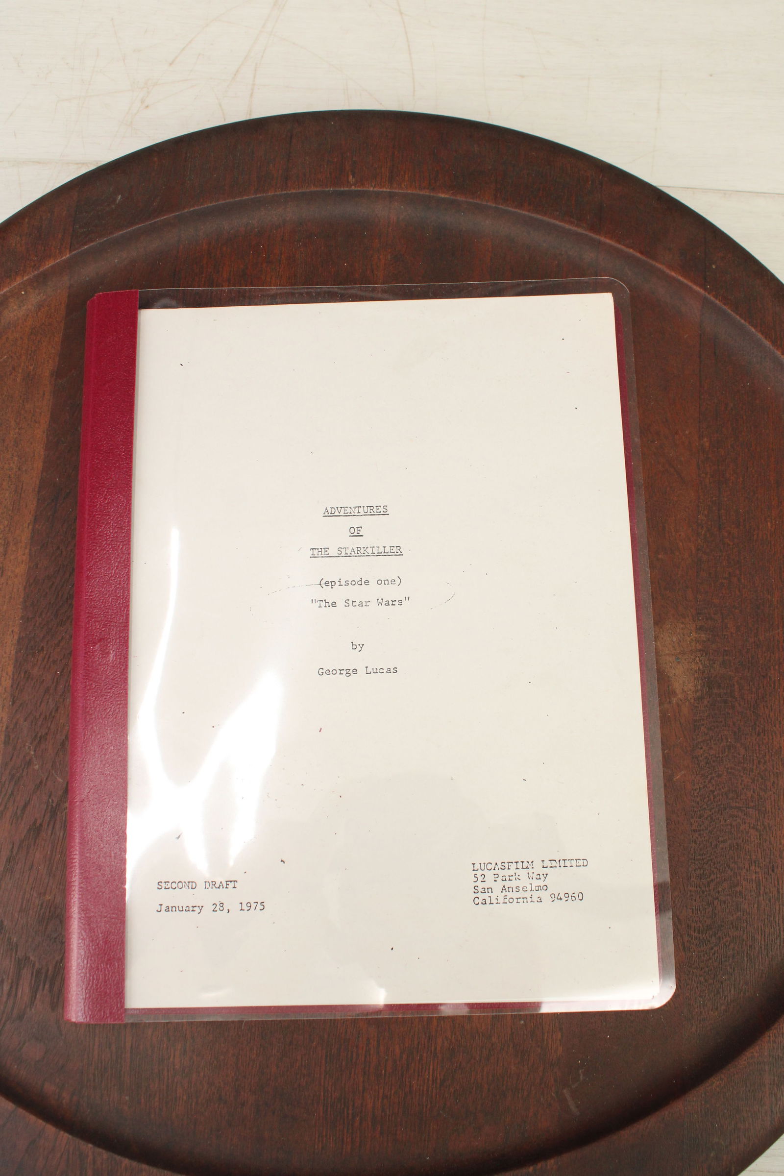 Facsimile Script, Star Wars, George Lucas (1 of 8)