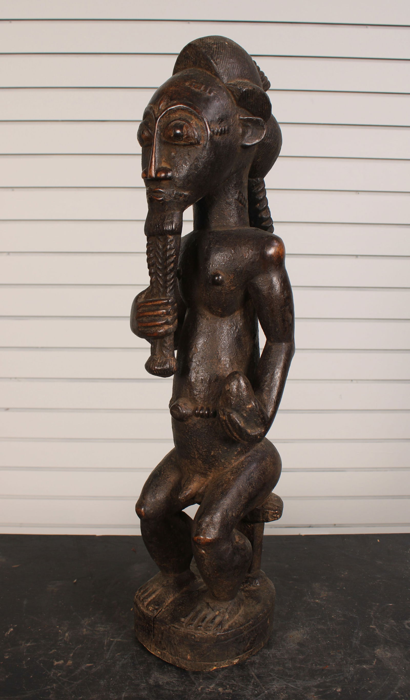 Fine Baule People, Carved Wood Asye Usu Figure (1 of 11)