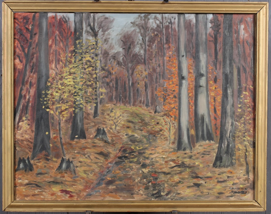 After F. A. Barney Landscape Painting, OOC (1 of 5)