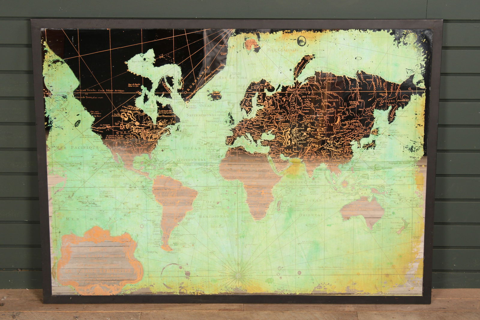 Decorative World Map Mirror (1 of 10)