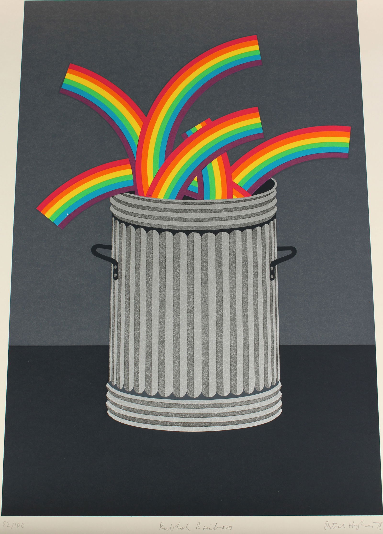 Patrick Hughes (English, b.1939) Rubbish Rainbows (1 of 6)
