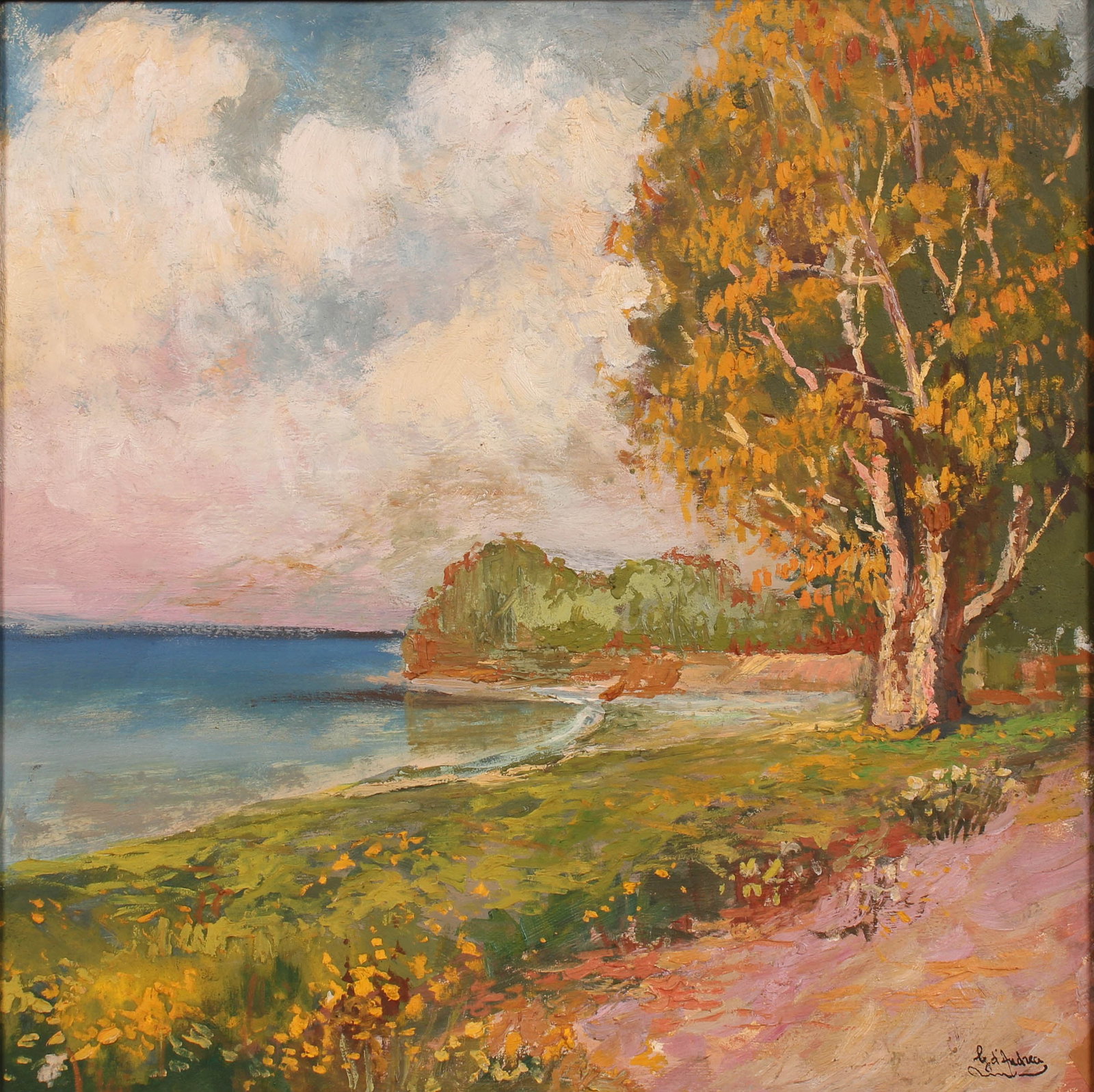 Impressionist Landscape Signed d'Andrea (1 of 10)