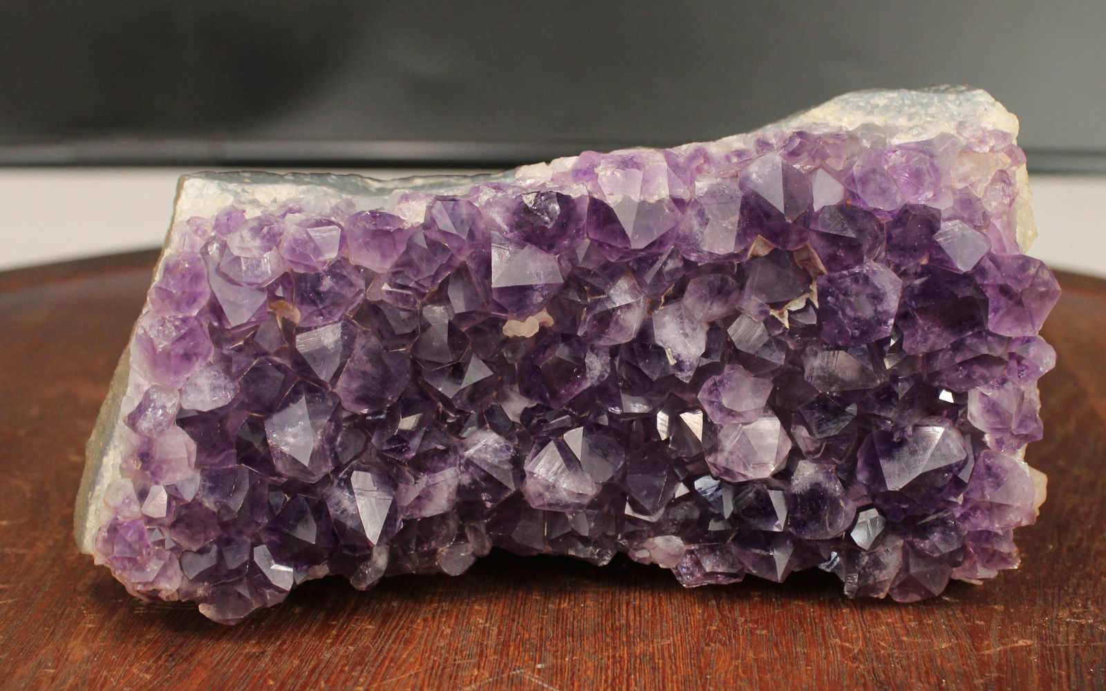 Amethyst Cluster: Amethyst Cluster. Size: 3.5"H x 6.5"W x 1.5"D