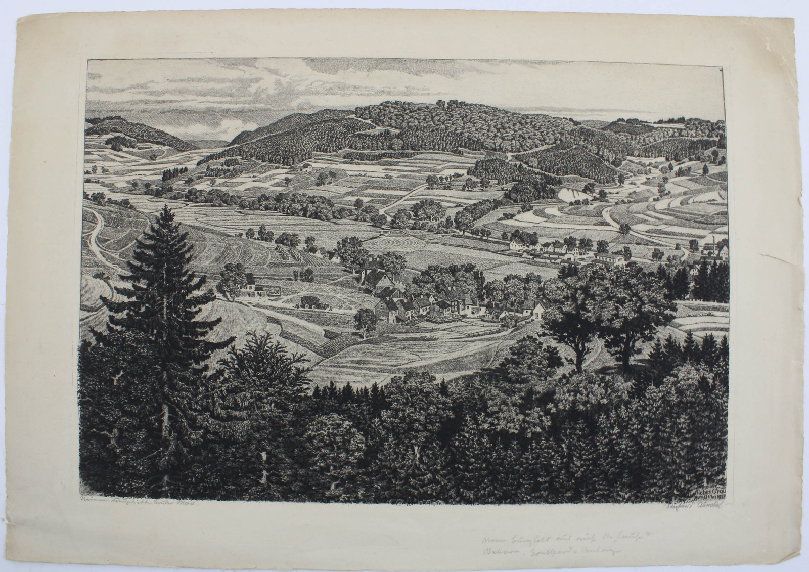 Landscape Print, 1928, Richard Winckel (1 of 7)